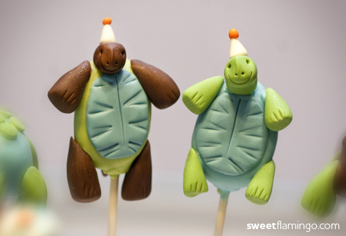 Turtle Pops w/ Party Hats
