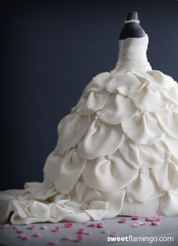 Bridal Shower Cake - Gown Train