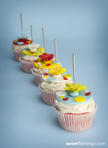 Flowery Cupcakes