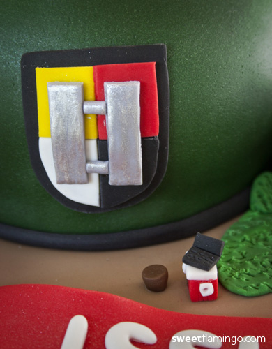 Green Beret Graduation Cake - "Earned, Not Issued"