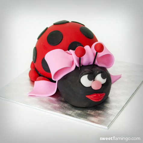 Ladybug Smash Cake