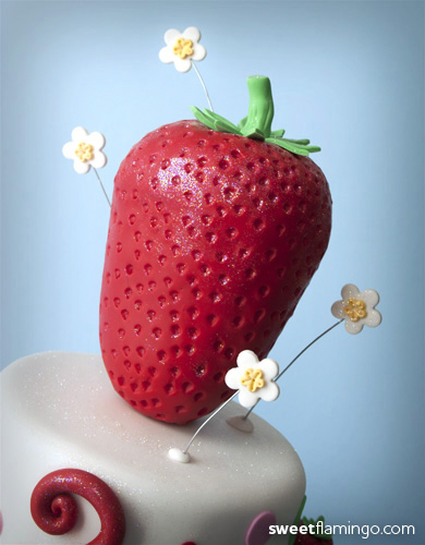 Big Strawberry Cake Topper